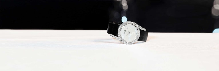 white gold diamond luxury women watch