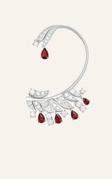 紅寶石鉆石耳環