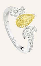 Piaget伯爵黃色鉆石高級珠寶戒指