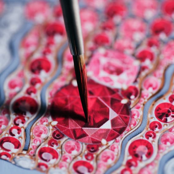 Natural precious stone for high jewellery creation