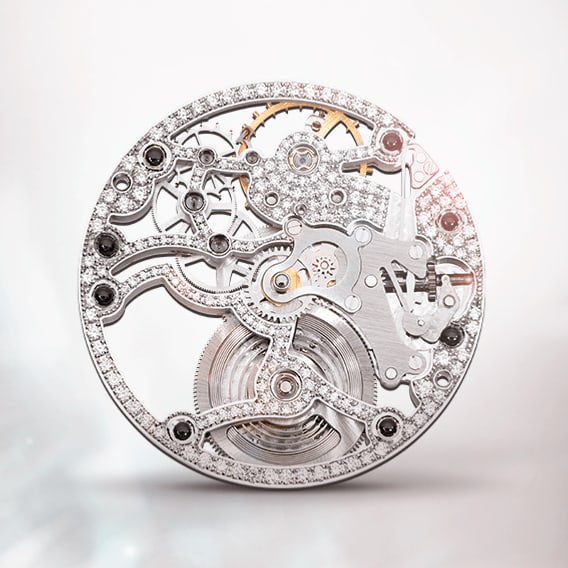 838D超薄镶钻镂空机芯- 伯爵奢华腕表