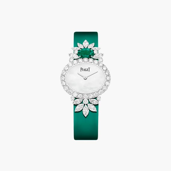 鑲飾鉆石與祖母綠的高級珠寶腕表