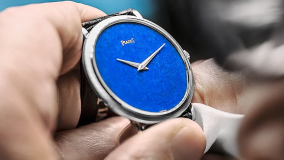 Piaget watch blue dial