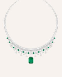 High jewelry emerald necklace