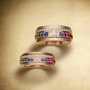 Piaget Possession rose gold and diamond bracelet and rings