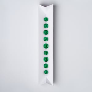 selection of emeralds destined for a high jewelry
