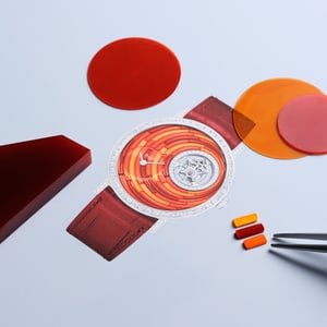 precious stones asetting on a Piaget high jewelry watch
