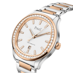 Piaget Automatic Steel Rose Gold Diamond Watch G0A48026