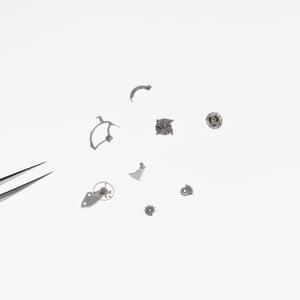 Piaget Polo Minute Repeater movement parts, including the gong