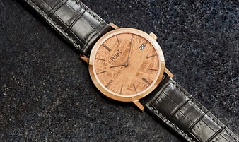 Altiplano Meteorite rose gold watch