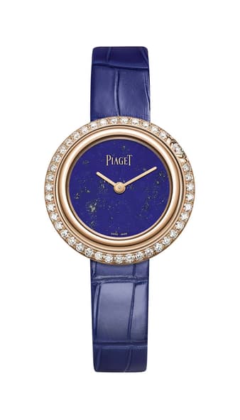 Piaget Swiss watch in gold, diamonds and lapis lazuli