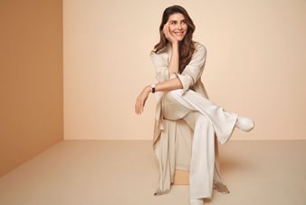 Shiva Safai with a Piaget Limelight Gala rose gold diamond watch