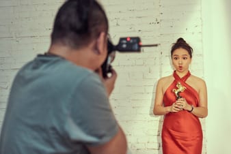 曾美慧孜拍攝金馬獎宣傳照片