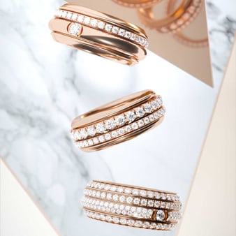 Вращающиеся кольца Piaget Possession из золота с бриллиантами
