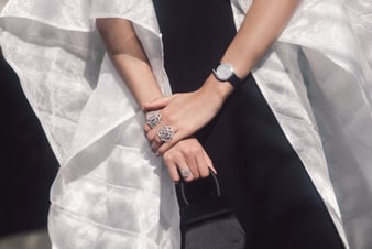 women diamond watch and diamond rings