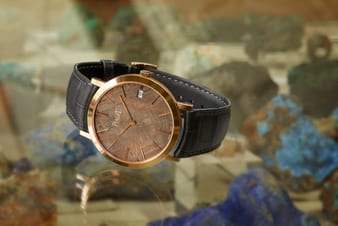 Rose gold ultra-thin watch Altiplano Meteorite