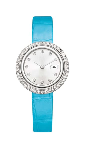 white gold and diamond Swiss watch for women