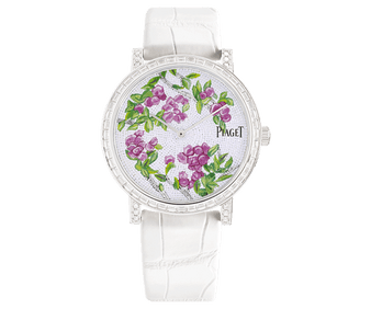 white gold and diamond watch