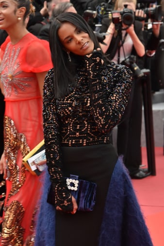 Shy'm in Piaget jewelry in Cannes