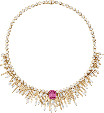 Колье из коллекции Высокого ювелирного искусства Piaget Sunny Side of Life на выставке Art Dubai