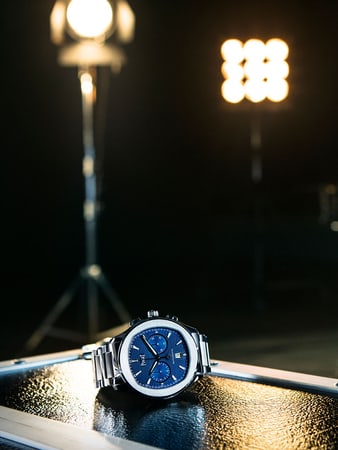 Piaget Polo S スチール製高級クロノグラフウォッチ