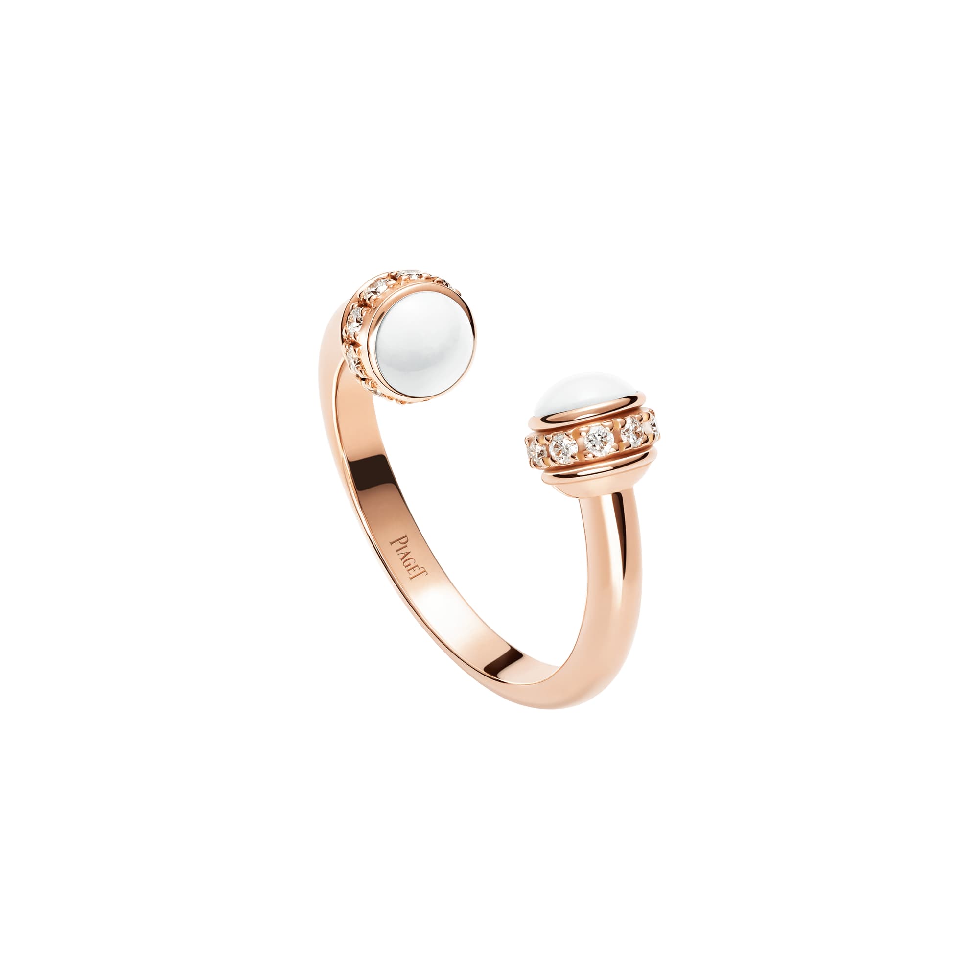 Rose gold Chalcedony Diamond Ring G34P7E00 - Piaget Luxury Jewelry Online