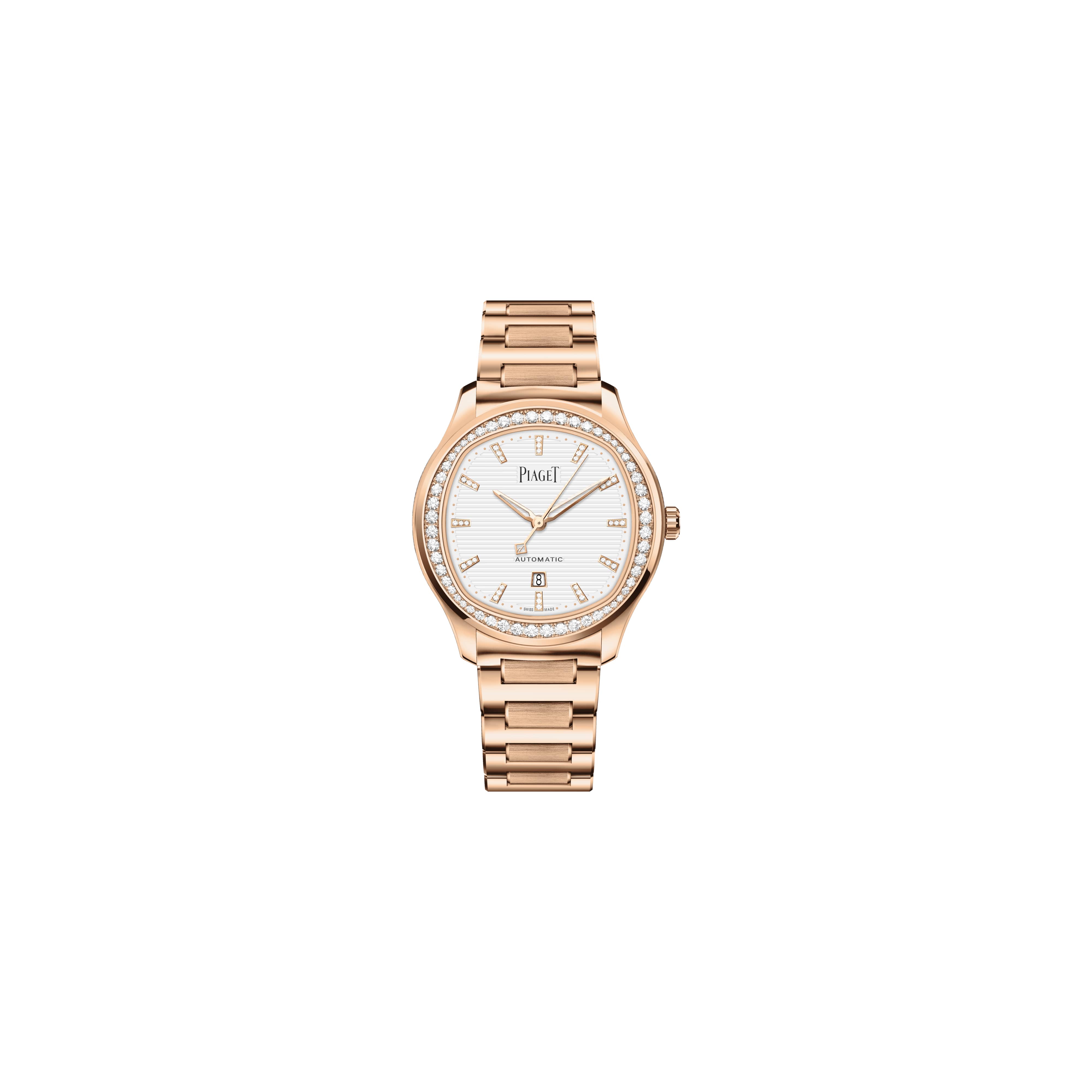 Automatic Rose Gold Diamond Watch - Piaget Luxury Watch G0A46020