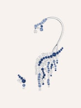 Piaget伯爵Metaphoria系列Mineralis高級珠寶藍寶石鉆石耳夾