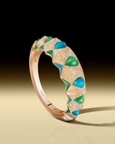 Piaget Sunlight ring in gold and precious and fine stones
