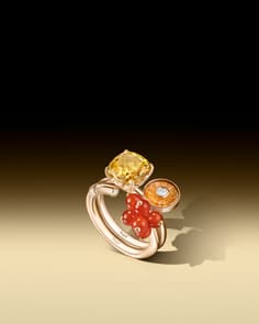 Piaget Cocktail Ring aus Gold mit Edel- und Ziersteinen