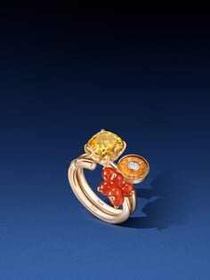 Piaget Cocktail ring in gold and precious and fine stone