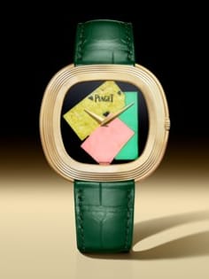 automatic yellow gold onyx watch