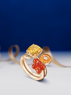 Piaget Cocktail ring in gold and precious and fine stone