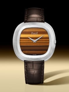 andy warhol automatic white gold tiger eye watch