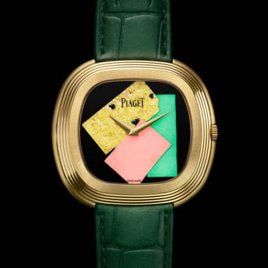 automatic yellow gold onyx watch
