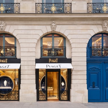 Piaget boutique storefront on Place Vendôme, Paris