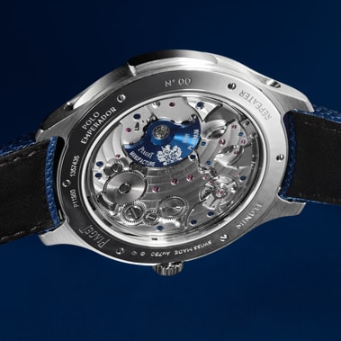 Piaget Polo Minute Repeater complication seen from the caseback