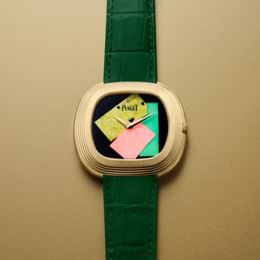 automatic yellow gold onyx watch