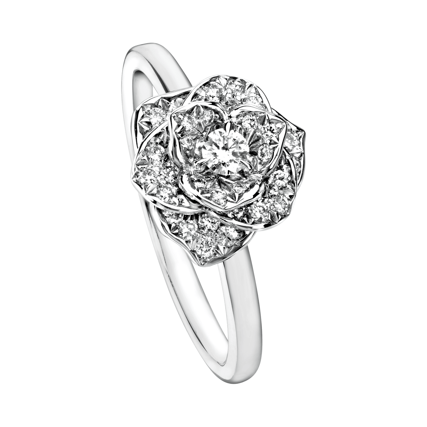 betekenis prachtig gekruld White gold Diamond Ring G34UR500 - Piaget Luxury Jewelry Online