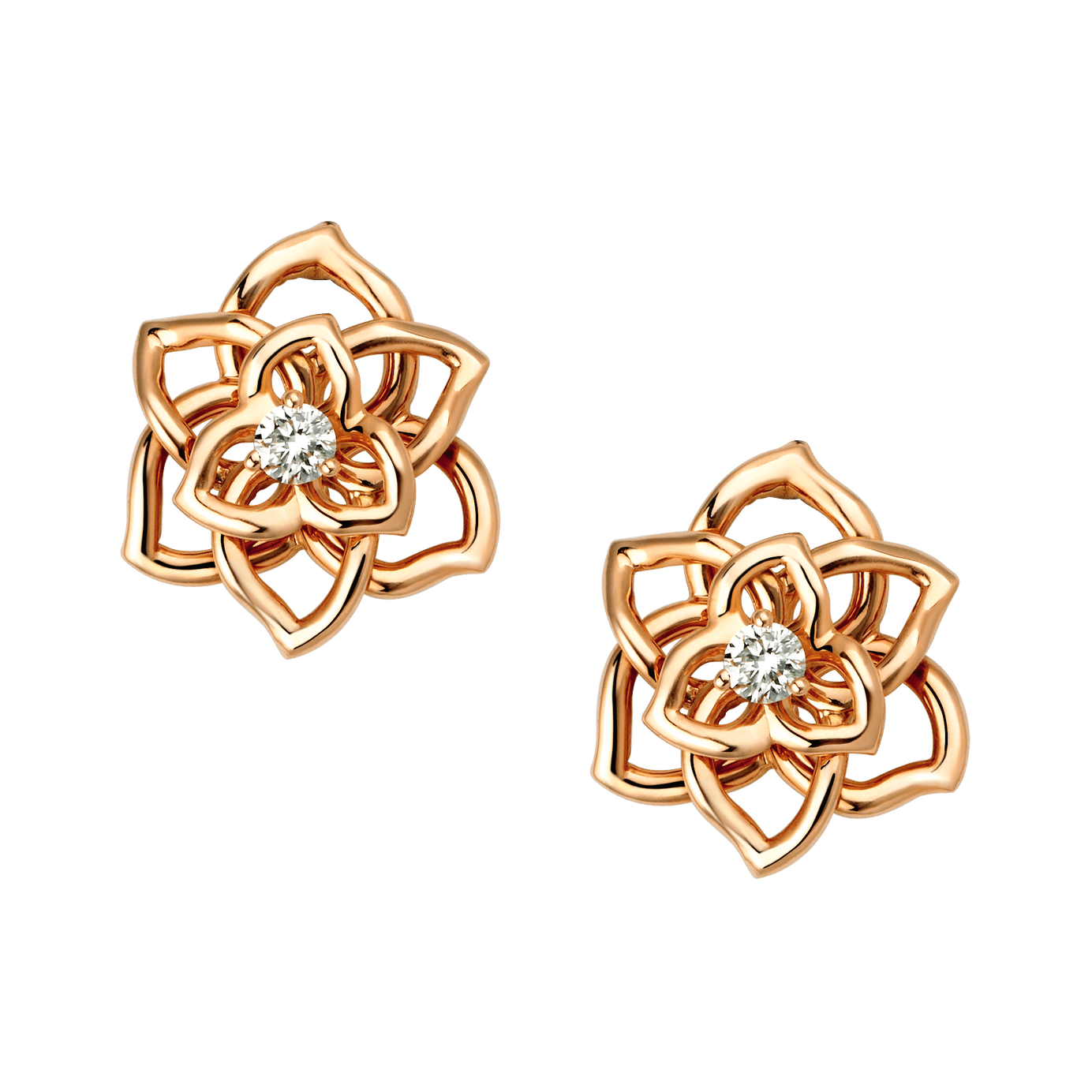 Piaget Rose Gold Diamond Earrings G38U0035