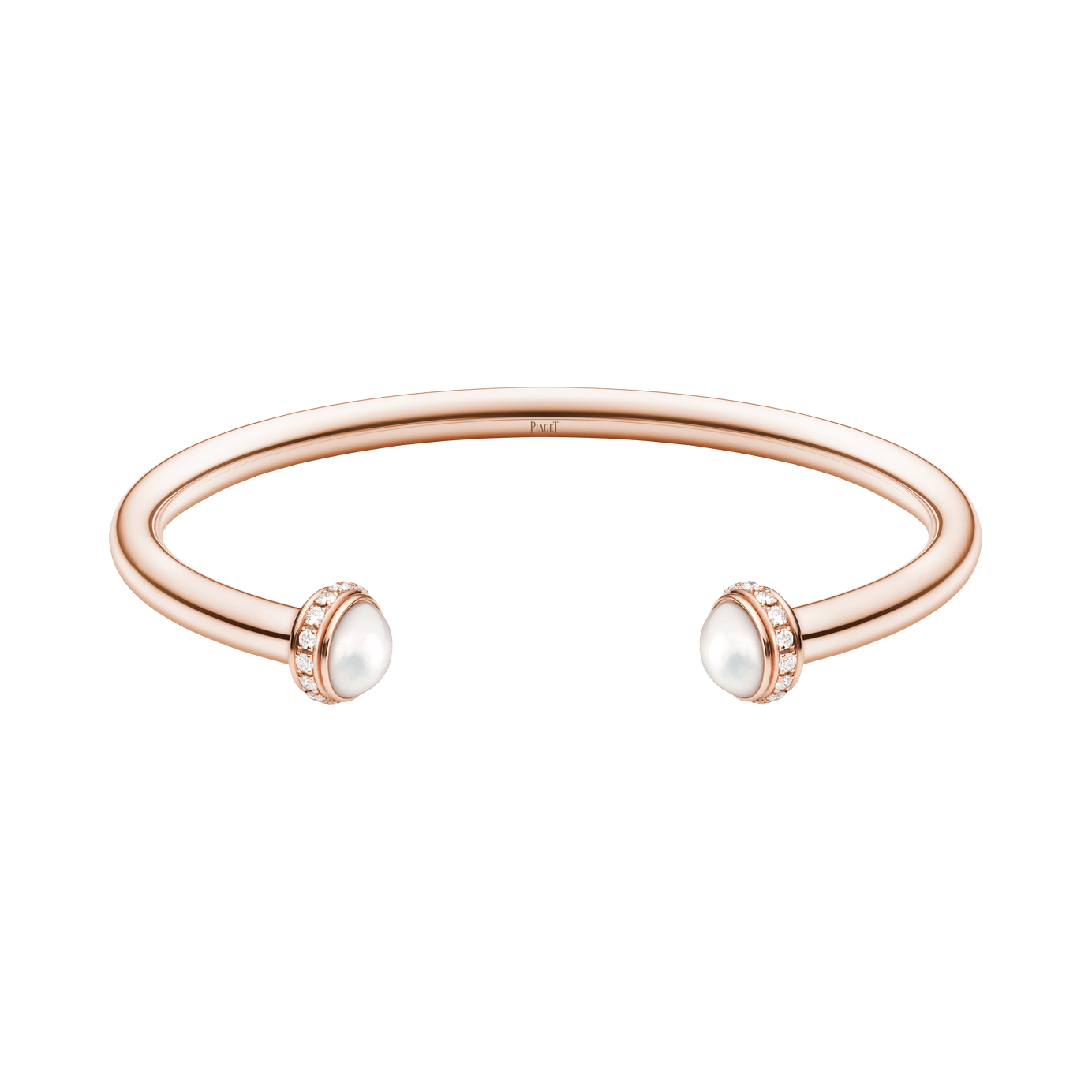 Rose gold Red carnelian Diamond open bangle bracelet  Piaget Luxury  Jewellery G36PA600