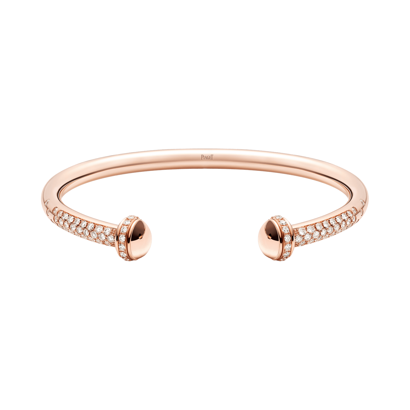 Rose gold Diamond open bangle bracelet G36PQ100 - Piaget Luxury Jewelry  Online