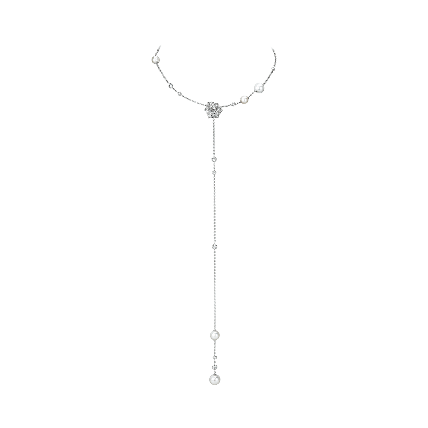 Piaget White Gold Pearl Diamond Necklace G37U9400