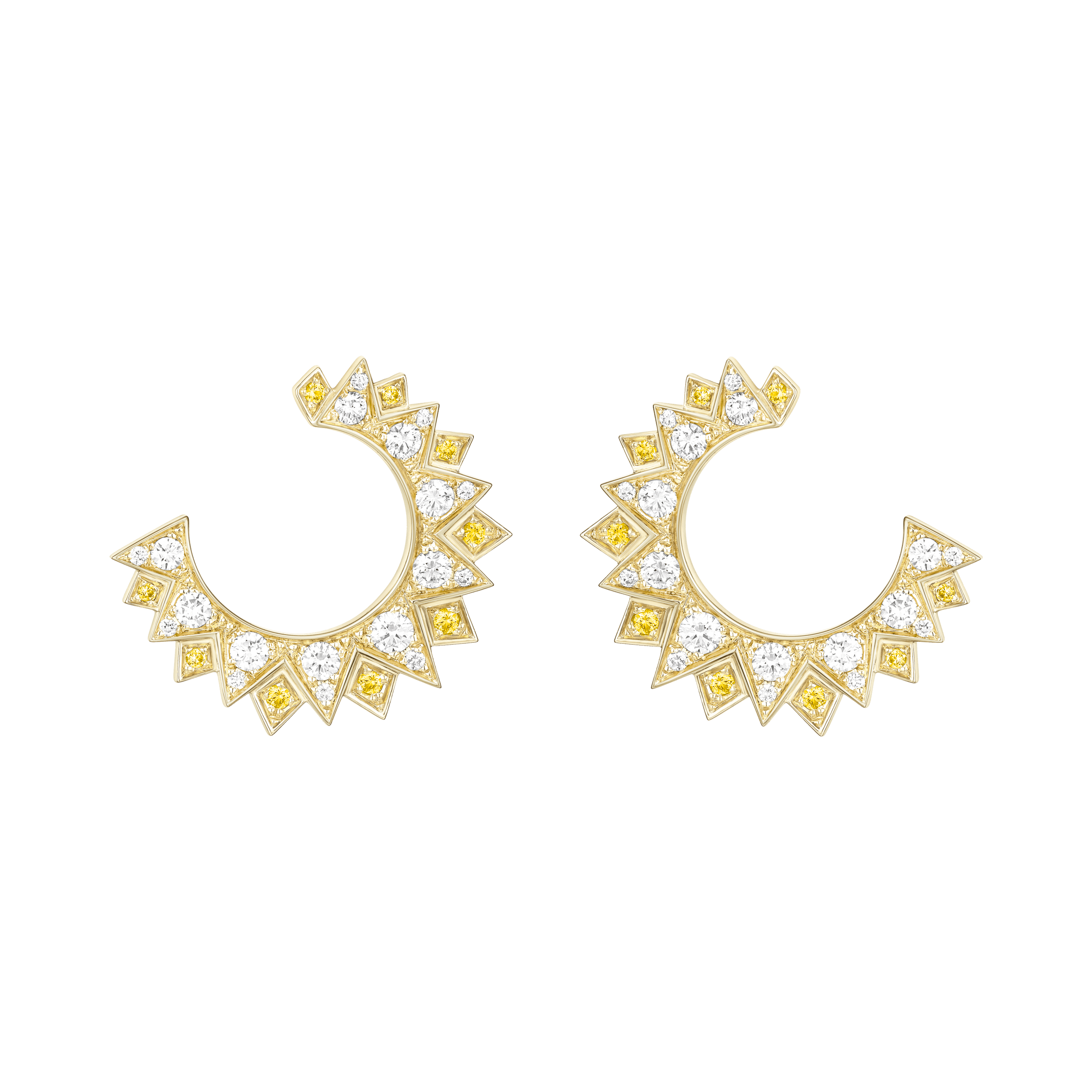 Piaget Yellow Gold Sapphire Diamond Earrings G38R7500