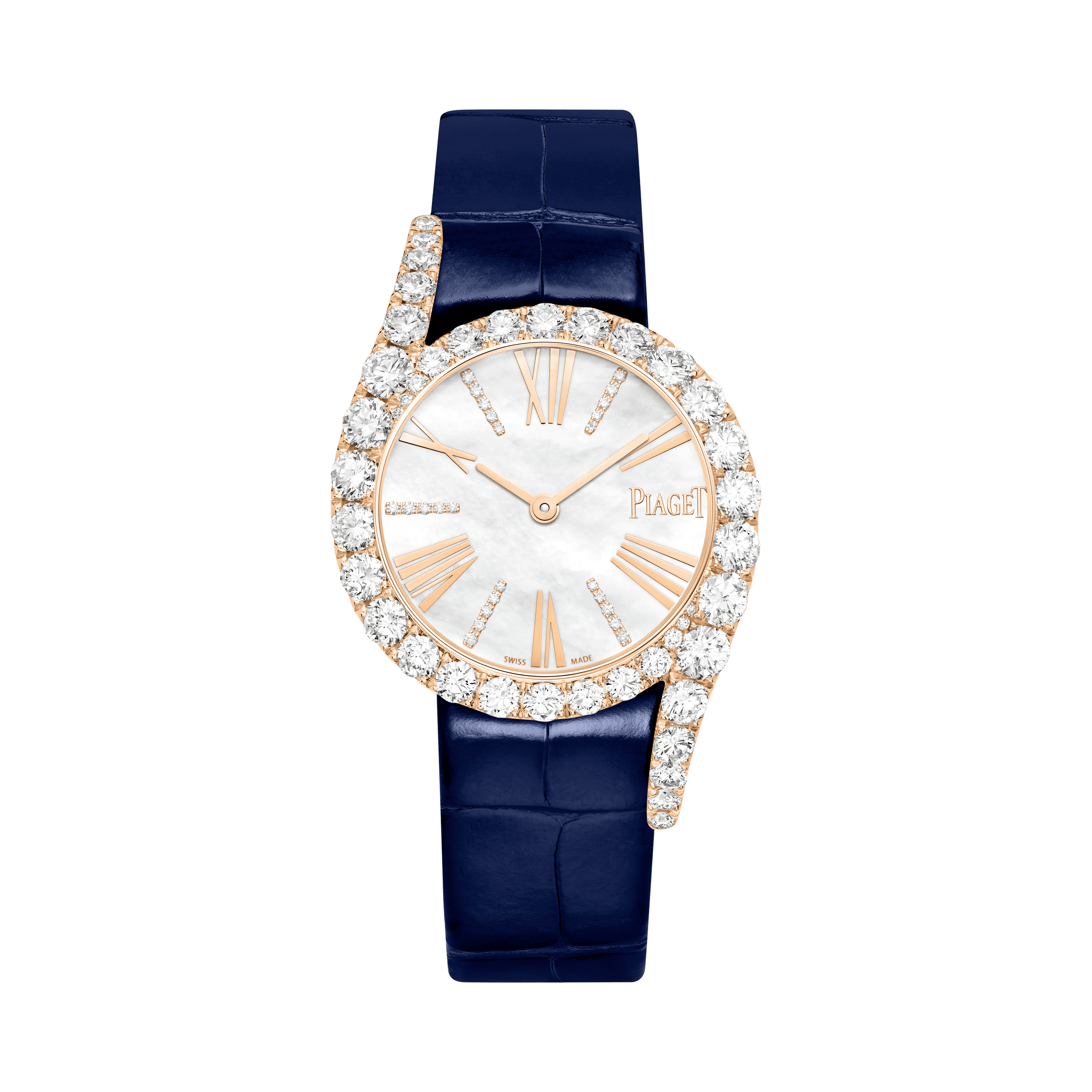 Rose Gold Diamond Automatic Watch Piaget Luxury Watch G0A47181