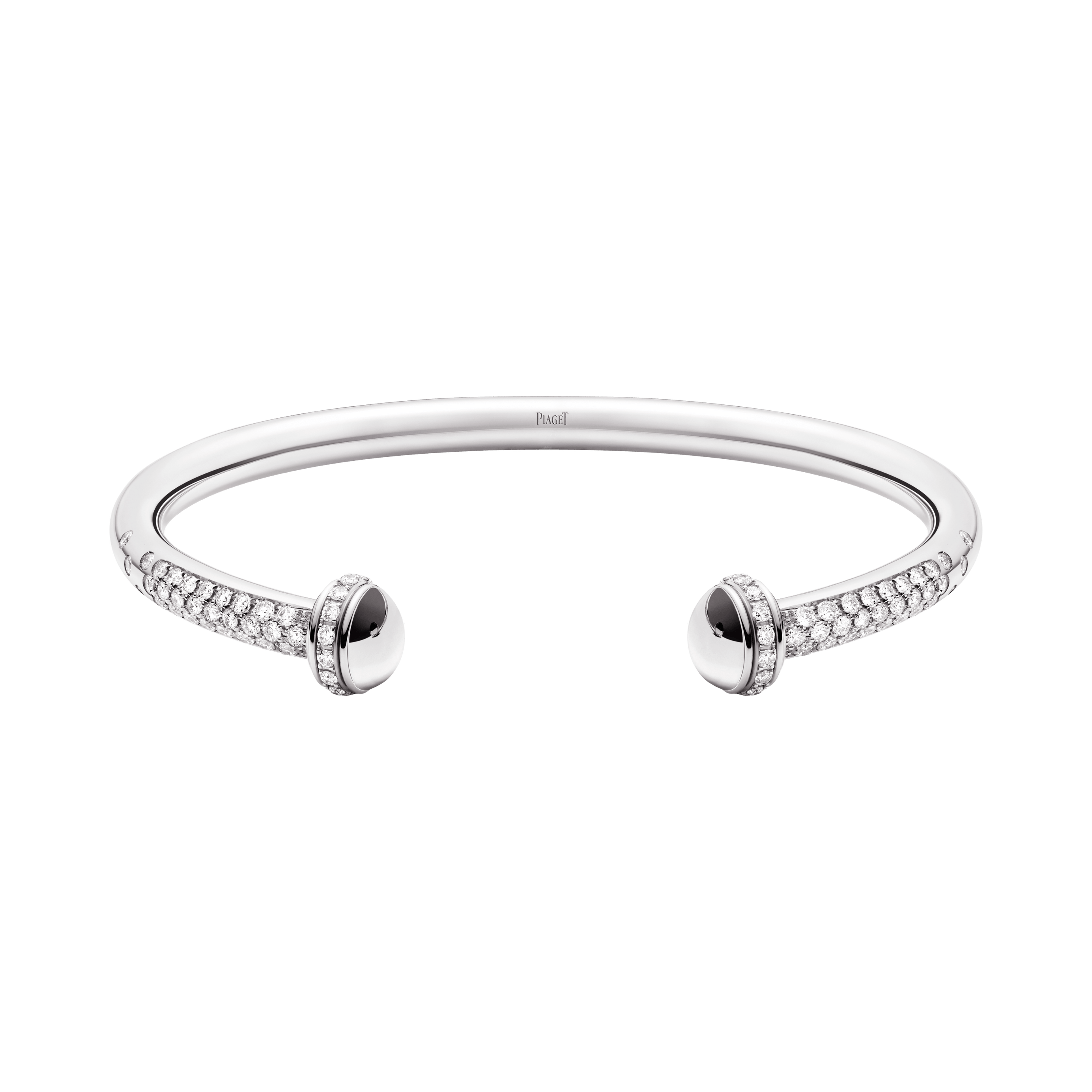Piaget White Gold Diamond Open Bangle Bracelet G36PV500