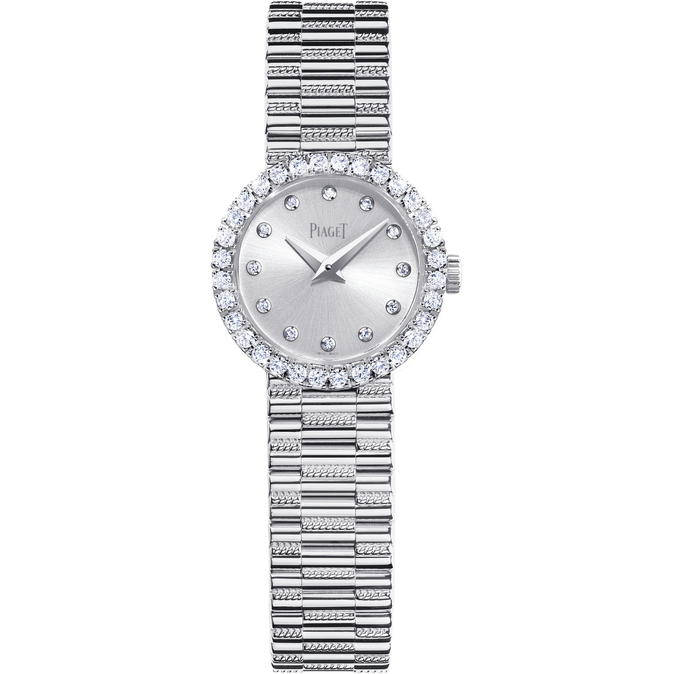 ホワイトゴールド製ダイヤモンド付きウォッチ - ピアジェの女性用時計 