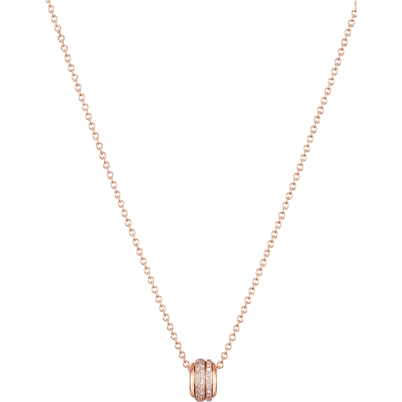 PIAGET Rose 18K White Gold Diamond Pendant Necklace | Neiman Marcus