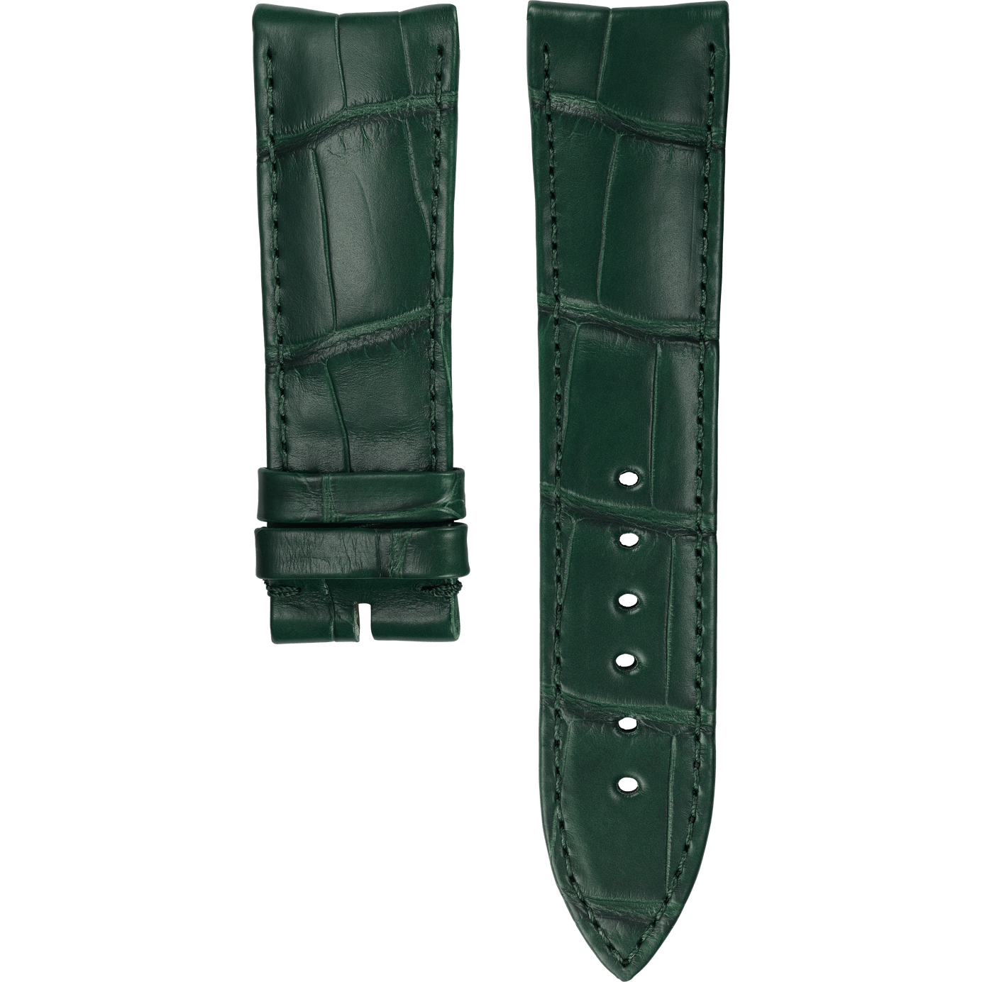 Grünes Alligatorlederarmband für Piaget Polo