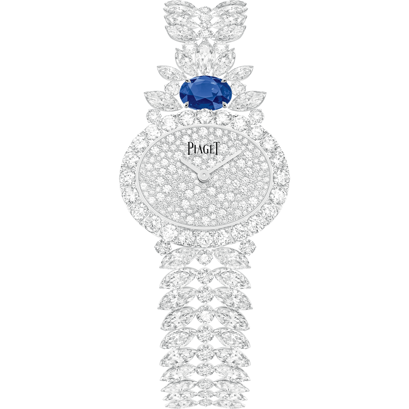 White Gold Sapphire Diamond Watch - Piaget Luxury Watch G0A45026